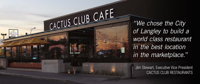 Testimonial from the Executive Vice President of Cactus Club Restaurants.