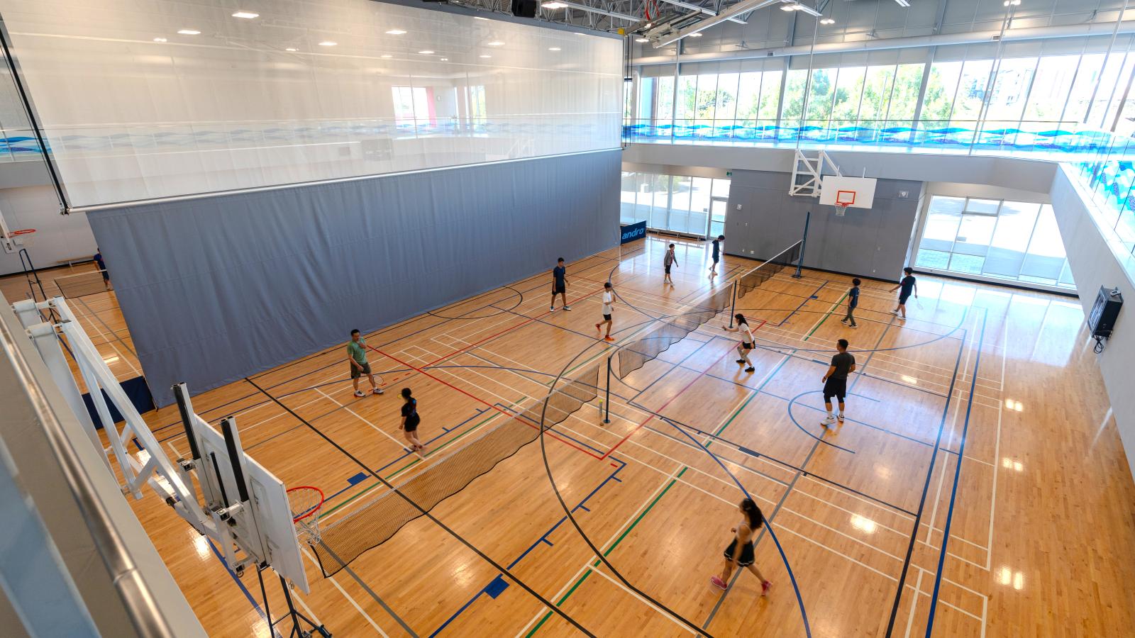 gymnasium at Timms Community Centre