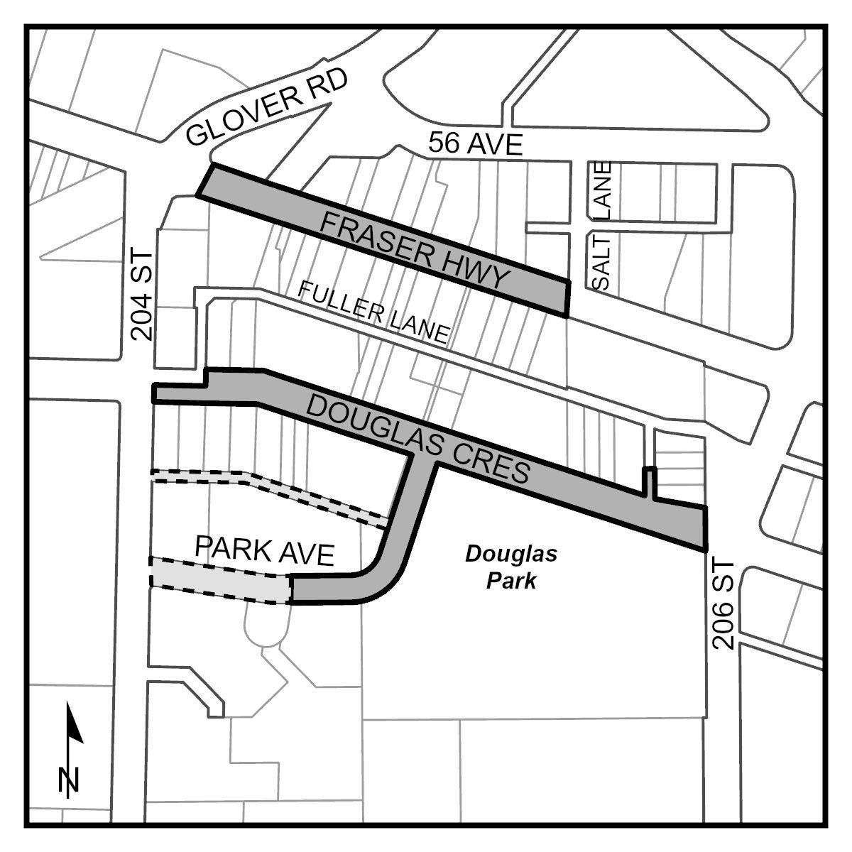 Road closure map for the Community Day event on June 14, 2025.
